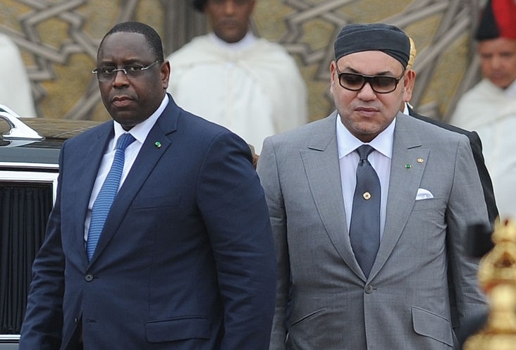 Le roi du Maroc Mohammed VI et son allié sénégalais Macky Sall. D. R.
